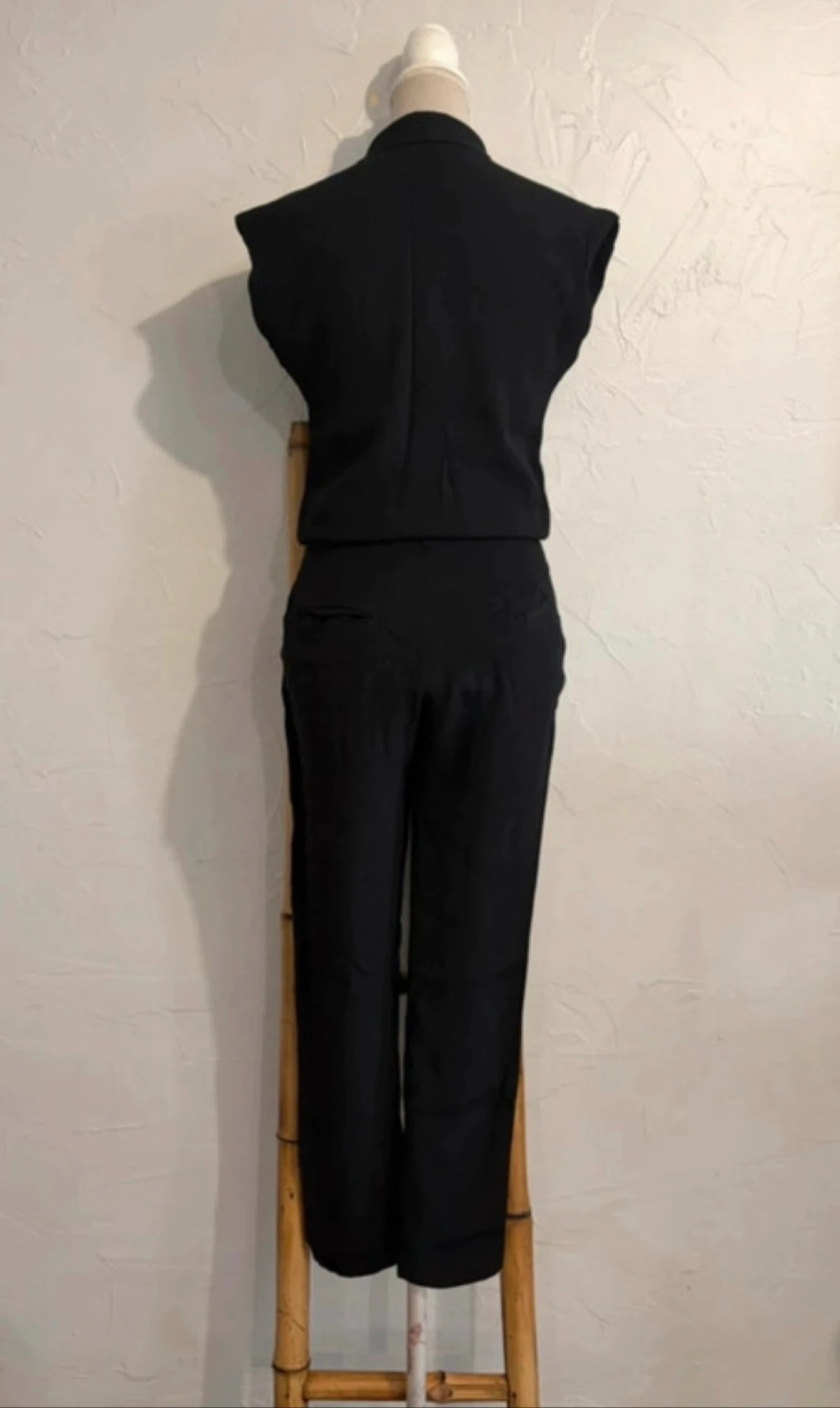 Zwarte viscose jumpsuit van IKKS maat 36 – photo 4